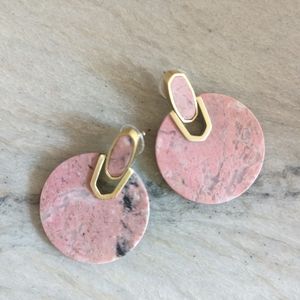 Kendra Scott Didi Earrings in Pink Stone
